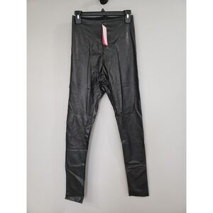 NEW Commando Faux Leather Leggings Perfect Control Black‎ LARGE